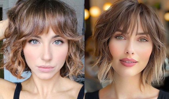 22 Shaggy Bob with Bangs Haircut Ideas for The Modern, Retro Girl