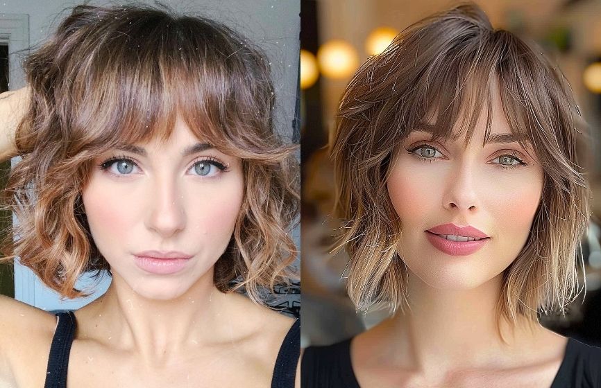 22 Shaggy Bob with Bangs Haircut Ideas for The Modern, Retro Girl