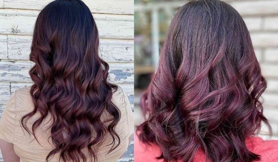 25 Balayage Burgundy  Hair Color Ideas for a Cool Reddish Hue