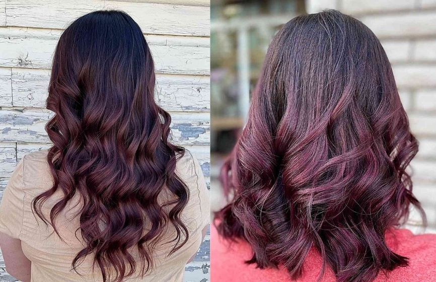 25 Balayage Burgundy  Hair Color Ideas for a Cool Reddish Hue