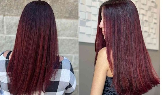 24 Burgundy Balayage Hair Color Ideas for a Cool Reddish Hue