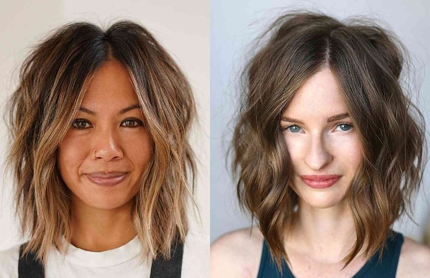 Textured Lob Haircuts Are Trending: 20 Coolest Examples
